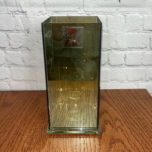 PartyLite Infinite Reflections Votive Holder smoky colored glass